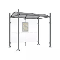 PROCITY Wartehalle Province, ohne Seitenverkleidungen, L 2500 mm.