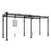 PROCITY Wartehalle PROVINCE, ohne Seitenverkleidungen, L 5000 mm.