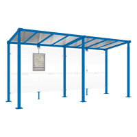 ProCity Wartehalle Milano, ohne Seitenverkleidungen, L 5000 mm.
