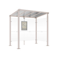 PROCITY Wartehalle Milano, 1 Seitenverkleidung, L 2500 mm.