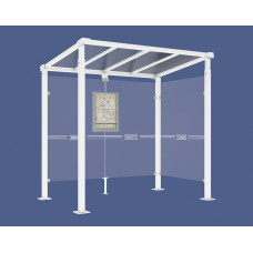 Procity Wartehalle Milano, 1 Seitenverkleidung, L 2500 mm