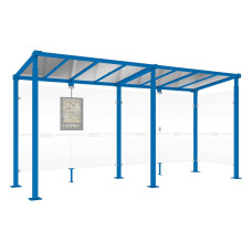 PROCITY Wartehalle Milano, 1 Seitenverkleidung, L 5000 mm.