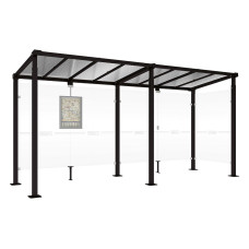 PROCITY Wartehalle Milano, 1 Seitenverkleidung, L 5000 mm.