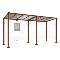 PROCITY Wartehalle Milano, 1 Seitenverkleidung, L 5000 mm.