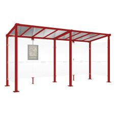 PROCITY Wartehalle Milano, 2 Seitenverkleidungen, L 5000 mm.
