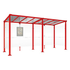 PROCITY Wartehalle Milano, 2 Seitenverkleidungen, L 5000 mm.