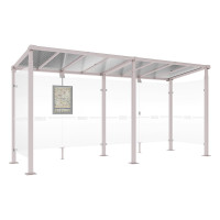 PROCITY Wartehalle Milano, 2 Seitenverkleidungen, L 5000 mm.
