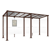 Procity Wartehalle Milano, 2 Seitenverkleidungen, L 5000 mm