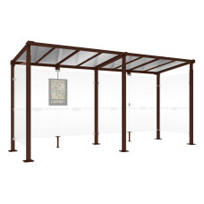 PROCITY Wartehalle Milano, 2 Seitenverkleidungen, L 5000 mm.