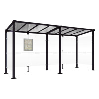 Procity Wartehalle Milano, 2 Seitenverkleidungen, L 5000 mm