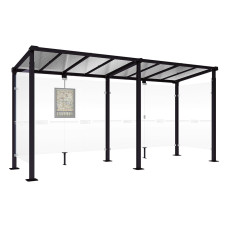 PROCITY Wartehalle Milano, 2 Seitenverkleidungen, L 5000 mm.