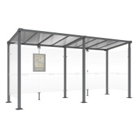 PROCITY Wartehalle Milano, 2 Seitenverkleidungen, L 5000 mm.