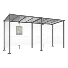 PROCITY Wartehalle Milano, 2 Seitenverkleidungen, L 5000 mm.