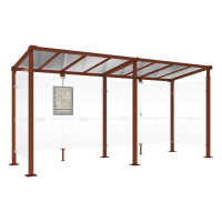 PROCITY Wartehalle Milano, 2 Seitenverkleidungen, L 5000 mm.