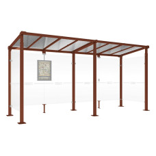 PROCITY Wartehalle Milano, 2 Seitenverkleidungen, L 5000 mm.