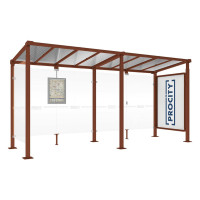 Procity Waiting Room Milano, 1 Showcase 2000 with 1 Side Panel, L 5000 mm.