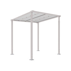 Procity Bicycle Shelter Milano, Base Model, without Panels, L 2520 mm.
