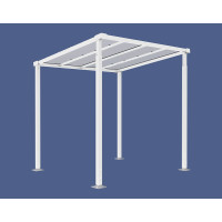 Procity Bicycle Shelter Milano, Base Model, without Panels, L 2520 mm.
