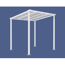 Procity Bicycle Shelter Milano, Base Model, without Panels, L 2520 mm.