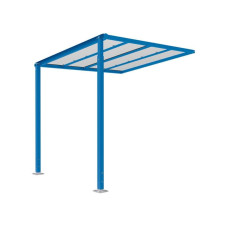 Procity Bicycle Shelter Milano, Attachment Unit, without Panels, L 2520 mm