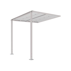 Procity Bicycle Shelter Milano, Attachment Unit, without Panels, L 2520 mm