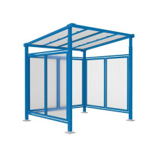 Procity All-In-One Bicycle Shelter Milano, Base Model, with Rear and Side Panels, L 2520 mm