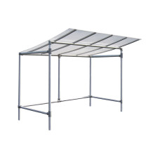 Procity Alu Canopy 5 Spaces, Without Coverings, Bike Stands Not Included, L 2453 mm