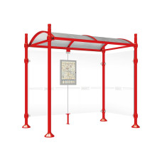 Procity Wartehalle Province, 1 Seitenverkleidung, L 2500 mm.