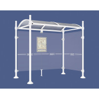 Procity Wartehalle Province, 1 Seitenverkleidung, L 2500 mm.