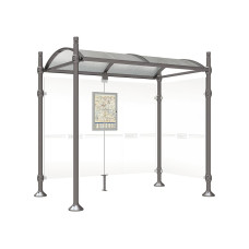 Procity Wartehalle Province, 1 Seitenverkleidung, L 2500 mm.