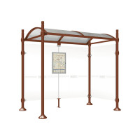 Procity Wartehalle Province, 1 Seitenverkleidung, L 2500 mm.