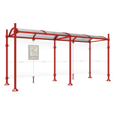 PROCITY Wartehalle Province, 1 Seitenverkleidung, L 5000 mm.