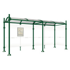 PROCITY Wartehalle Province, 1 Seitenverkleidung, L 5000 mm.