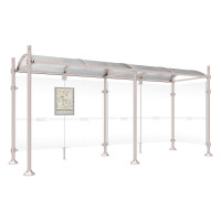 PROCITY Wartehalle Province, 1 Seitenverkleidung, L 5000 mm.