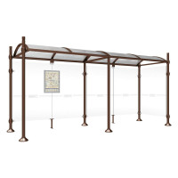 PROCITY Wartehalle Province, 1 Seitenverkleidung, L 5000 mm.