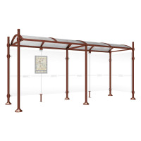 Procity Wartehalle Province, 1 Seitenverkleidung, L 5000 mm.