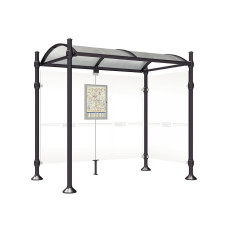 Procity Wartehalle Province, 1 Seitenverkleidung, L 2500 mm.