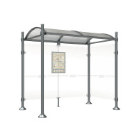 PROCITY Wartehalle Province, 1 Seitenverkleidung, L 2500 mm.