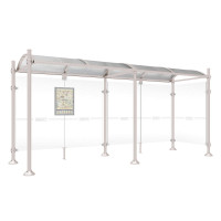 PROCITY Wartehalle Province, 1 Seitenverkleidung, L 5000 mm.