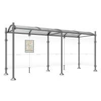 PROCITY Wartehalle Province, 1 Seitenverkleidung, L 5000 mm.