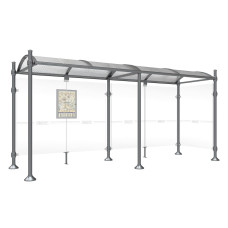 PROCITY Wartehalle Province, 1 Seitenverkleidung, L 5000 mm.