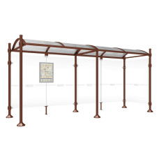PROCITY Wartehalle Province, 1 Seitenverkleidung, L 5000 mm.