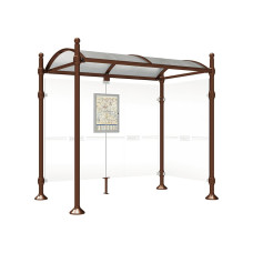 Procity Wartehalle Province, 1 Seitenverkleidung, L 2500 mm.