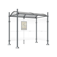 PROCITY Wartehalle Province, 1 Seitenverkleidung, L 2500 mm.