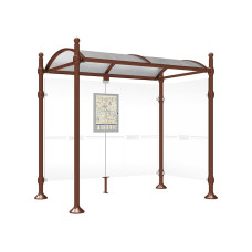 Procity Wartehalle Province, 1 Seitenverkleidung, L 2500 mm.