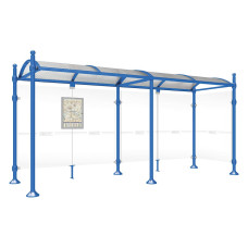 PROCITY Wartehalle Province, 1 Seitenverkleidung, L 5000 mm.