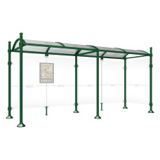 PROCITY Wartehalle Province, 1 Seitenverkleidung, L 5000 mm.
