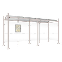PROCITY Wartehalle Province, 1 Seitenverkleidung, L 5000 mm.