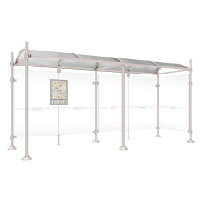 PROCITY Wartehalle Province, 1 Seitenverkleidung, L 5000 mm.