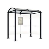 Procity Waiting Hall Square Tube, 1 Side Panel, L 2500 mm